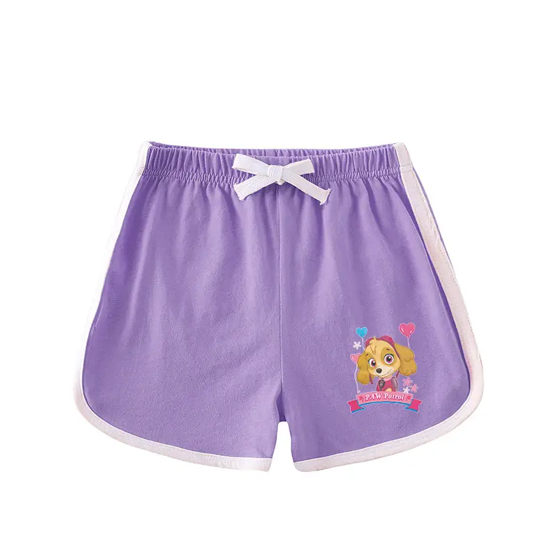 Pink Wang Wang Cartoon Shorts for Girls Summer Wear