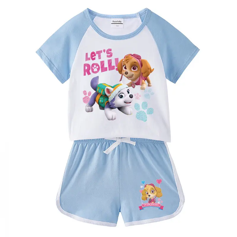 Pink Wang Wang Cartoon Shorts for Girls Summer Wear