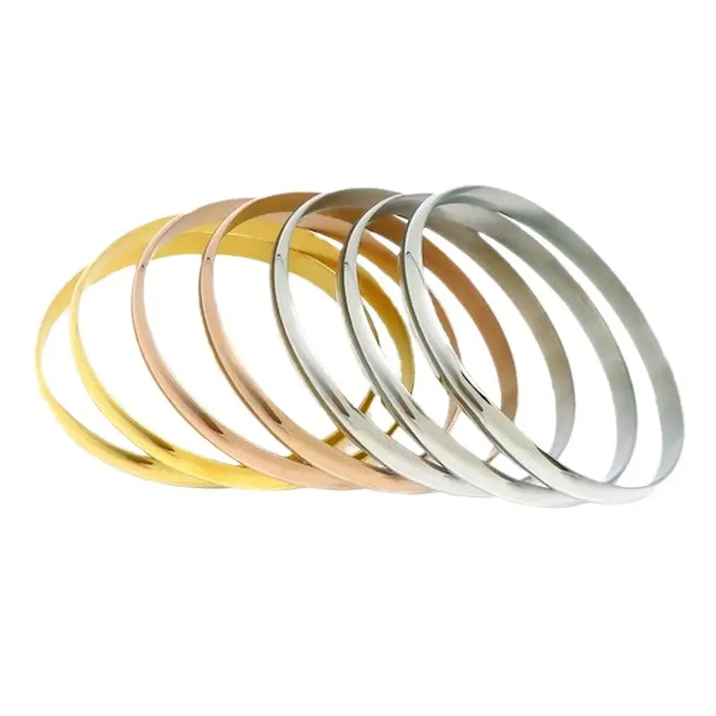 European & American Gold Plated Titanium Bracelet Set - Image 27