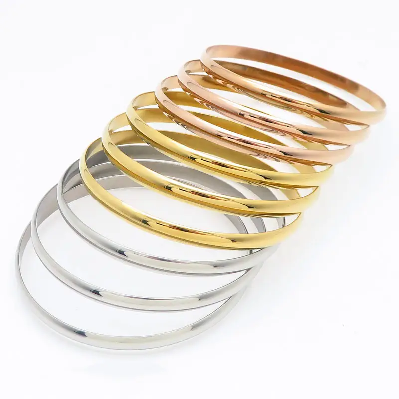 European & American Gold Plated Titanium Bracelet Set - Image 18