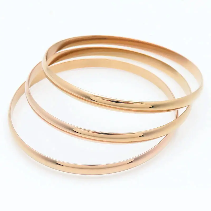 European & American Gold Plated Titanium Bracelet Set - Image 6