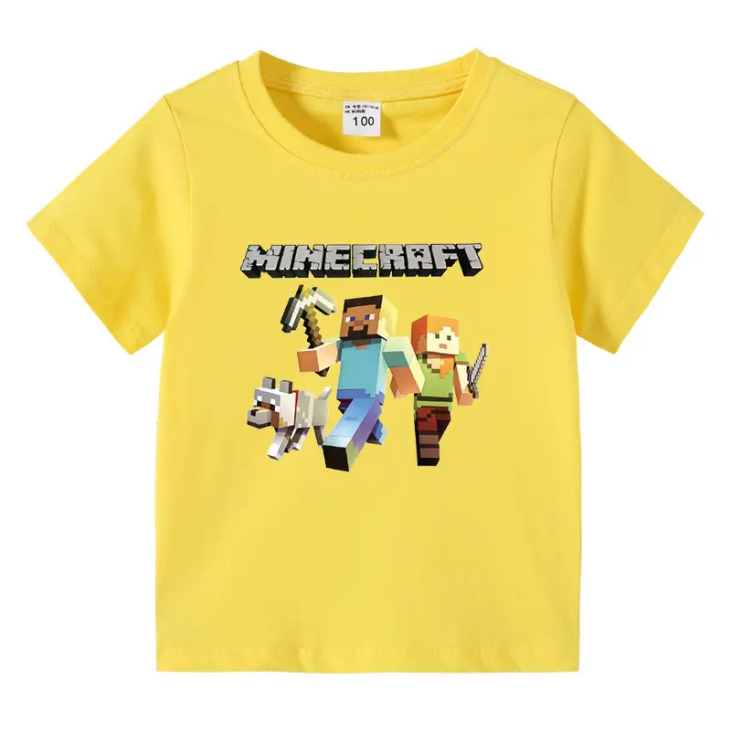 Minecraft Kids Green Short Sleeve T-Shirt - Image 3