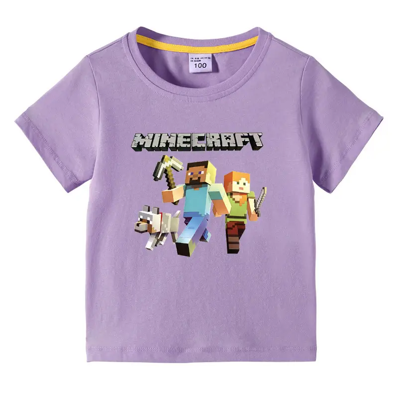 Minecraft Kids Green Short Sleeve T-Shirt - Image 5