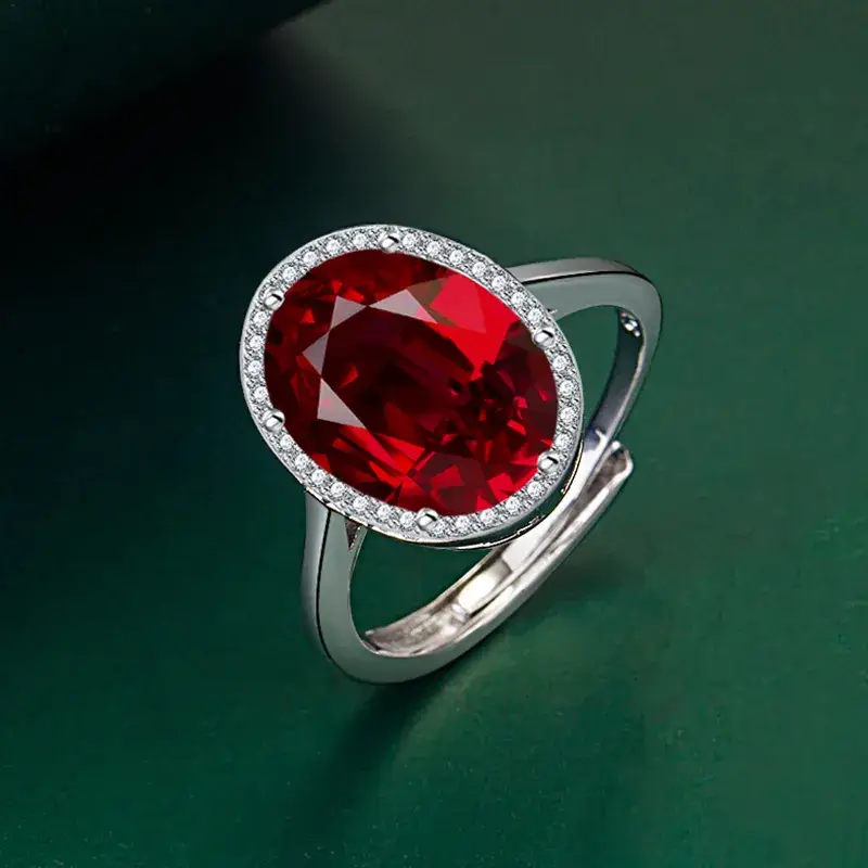 Adjustable Gemstone Ring with Emerald Color Treasure - Image 9