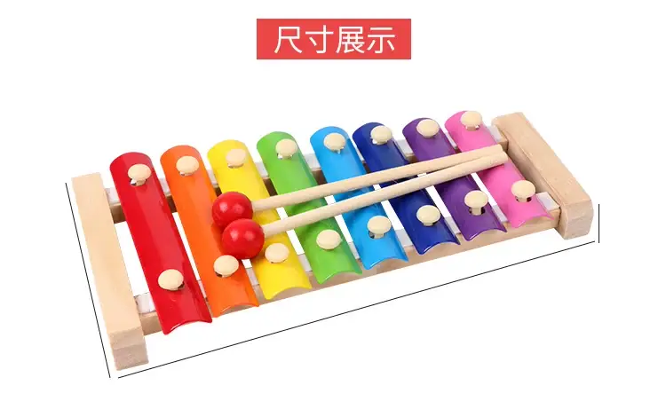 Eight-Tone Hand-Knocked Xylophone for Kids 1-2 Years — feature 5