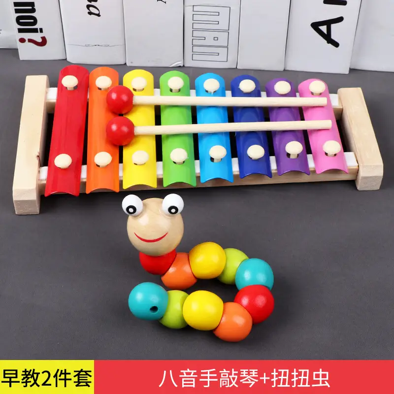 Eight-Tone Hand-Knocked Xylophone for Kids 1-2 Years - Image 2