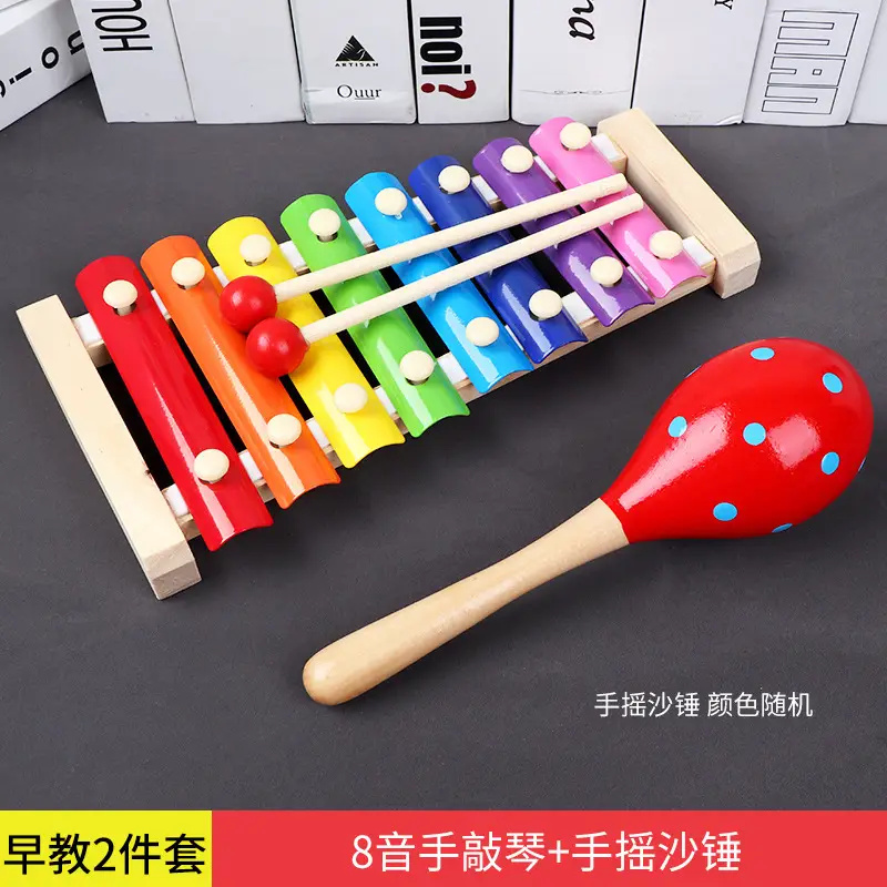 Eight-Tone Hand-Knocked Xylophone for Kids 1-2 Years - Image 9