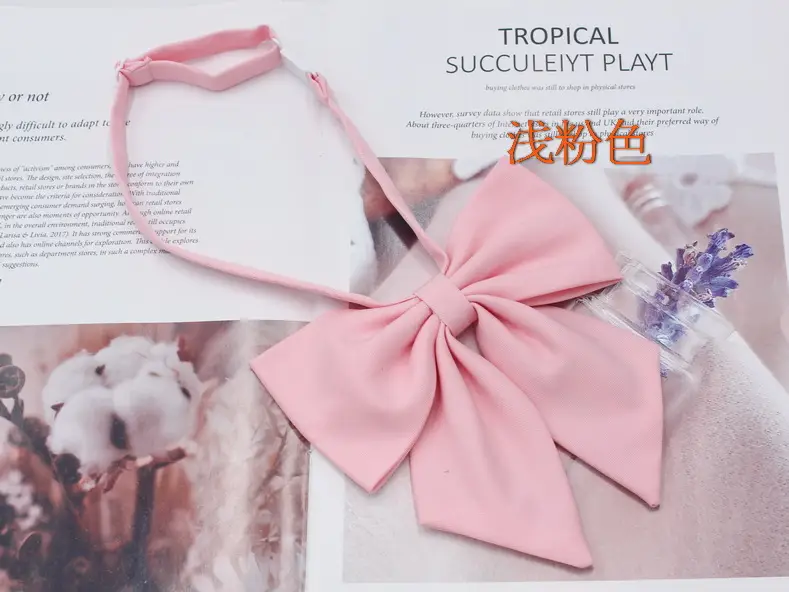 Oversized Matte Feather Bow Tie for Women - Image 5