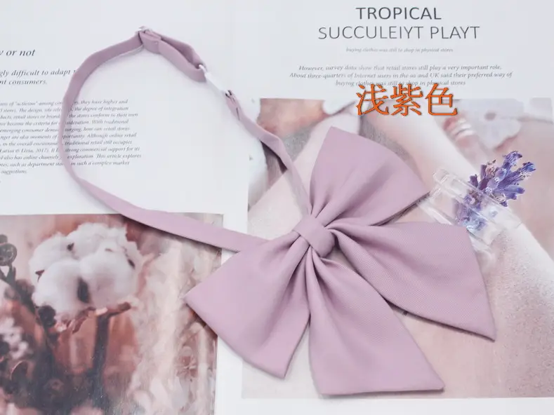 Oversized Matte Feather Bow Tie for Women - Image 6
