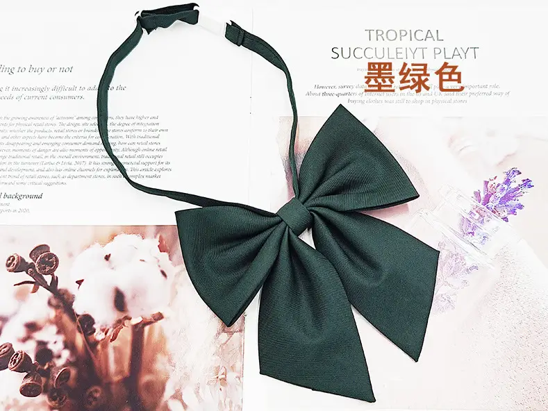 Oversized Matte Feather Bow Tie for Women - Image 8