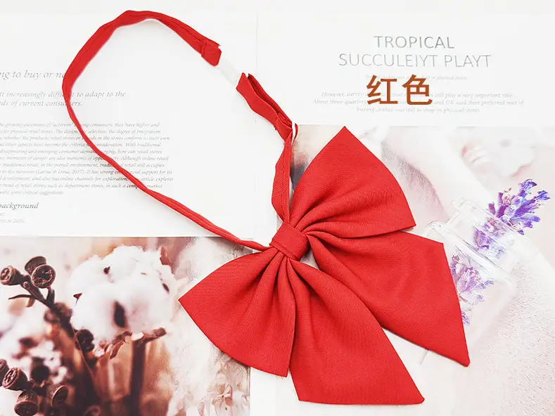 Oversized Matte Feather Bow Tie for Women - Image 9