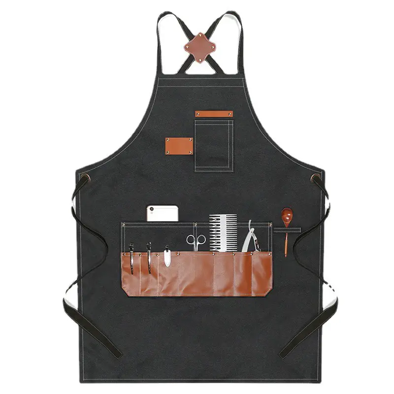 Hairdresser Apron Crossback Belt for Women