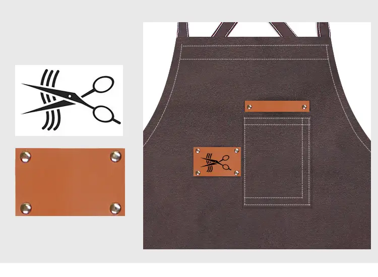 Hairdresser Apron Crossback Belt for Women — feature 16