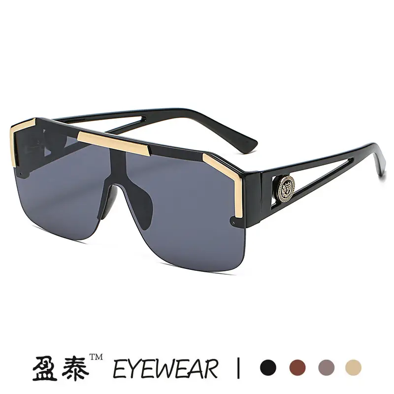 New One-piece Lens Lion King Sunglasses Gold European American - Image 10