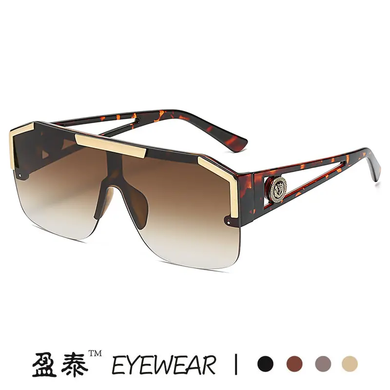 New One-piece Lens Lion King Sunglasses Gold European American - Image 11