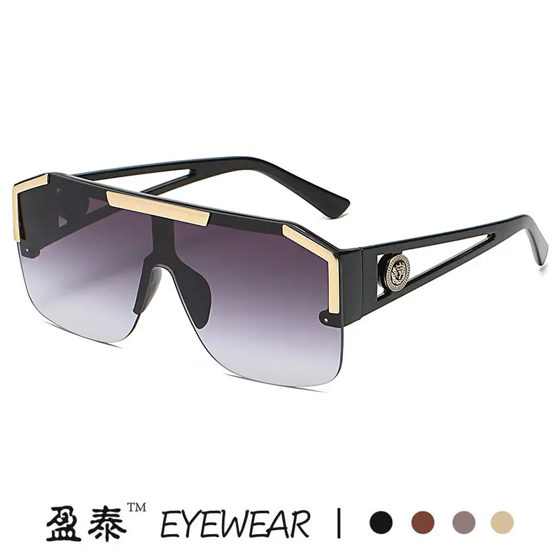 New One-piece Lens Lion King Sunglasses Gold European American - Image 12
