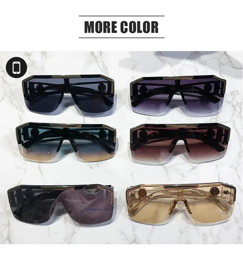 New One-piece Lens Lion King Sunglasses Gold European American — feature 22