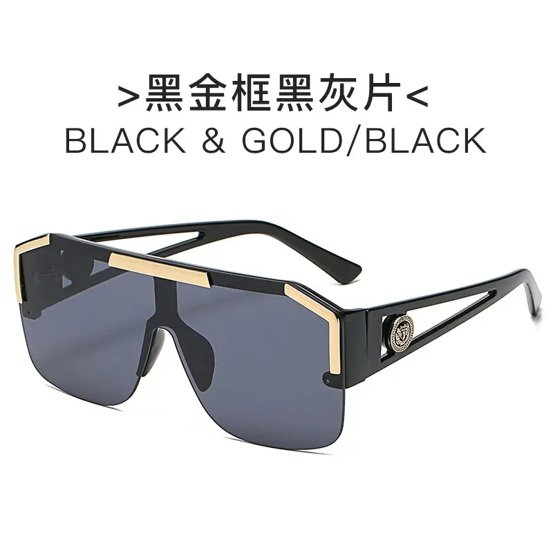 Black gold frame black Gray chip