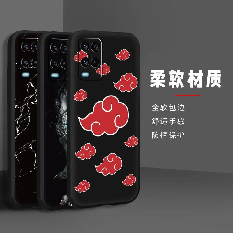 Trendy Multi Color Silicone Mobile Phone Case for Oppo A54 4G
