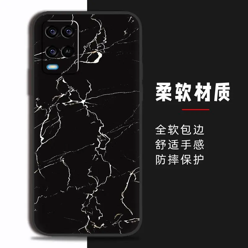 Trendy Multi Color Silicone Mobile Phone Case for Oppo A54 4G