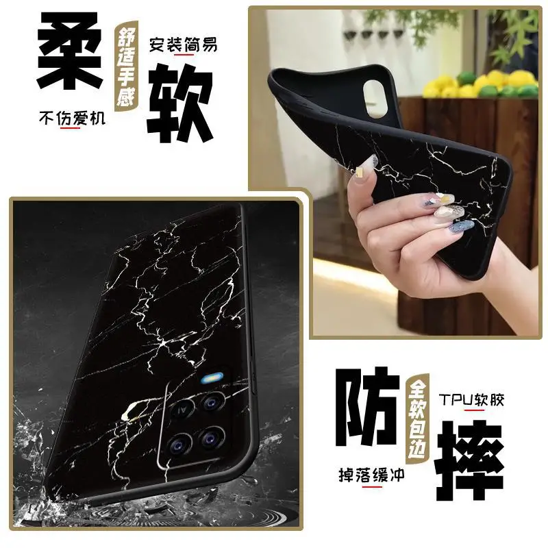 Trendy Multi Color Silicone Mobile Phone Case for Oppo A54 4G