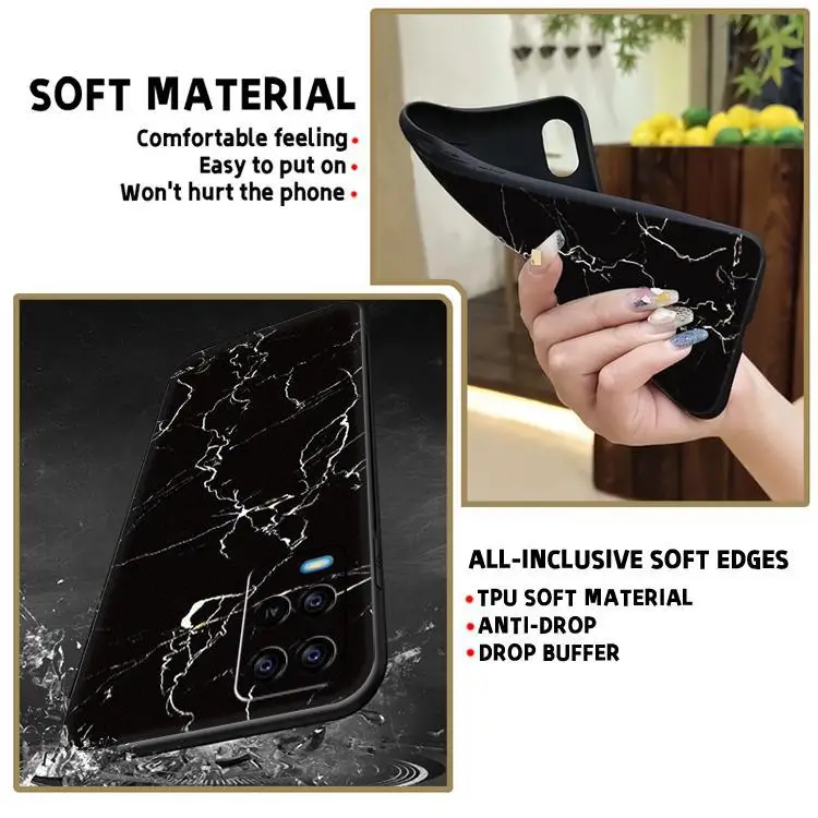 Trendy Multi Color Silicone Mobile Phone Case for Oppo A54 4G — feature 2