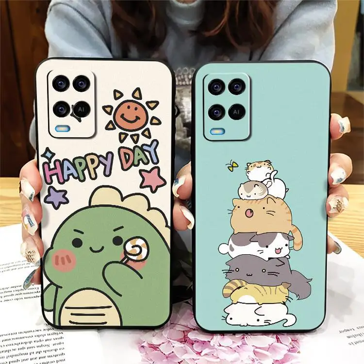 Trendy Multi Color Silicone Mobile Phone Case for Oppo A54 4G — feature 4