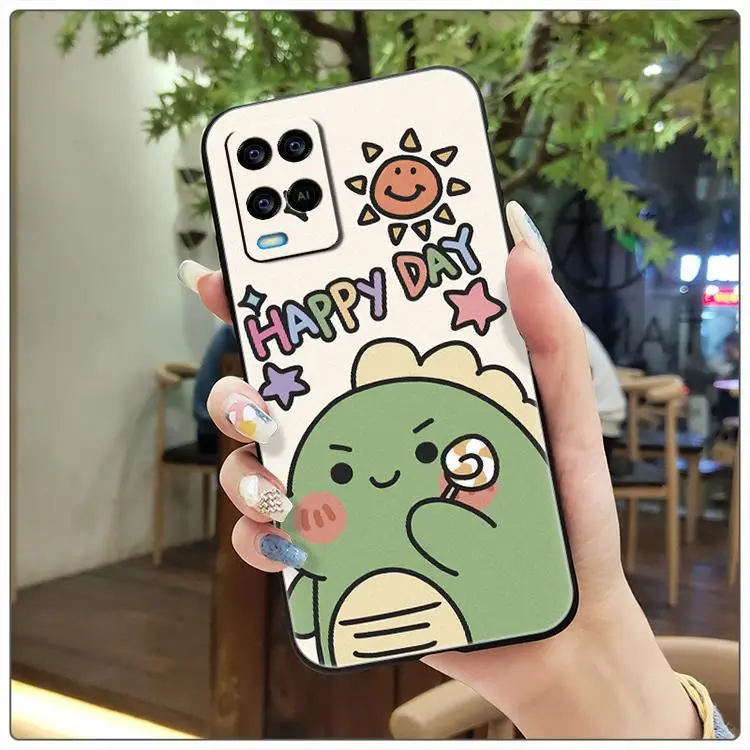 Trendy Multi Color Silicone Mobile Phone Case for Oppo A54 4G — feature 5