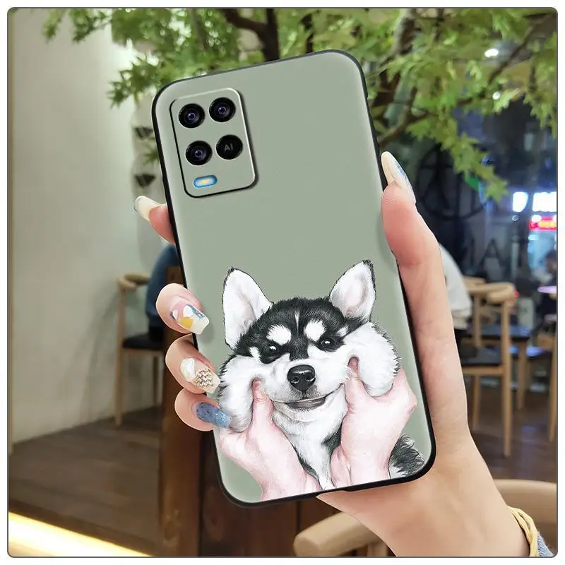 Trendy Multi Color Silicone Mobile Phone Case for Oppo A54 4G