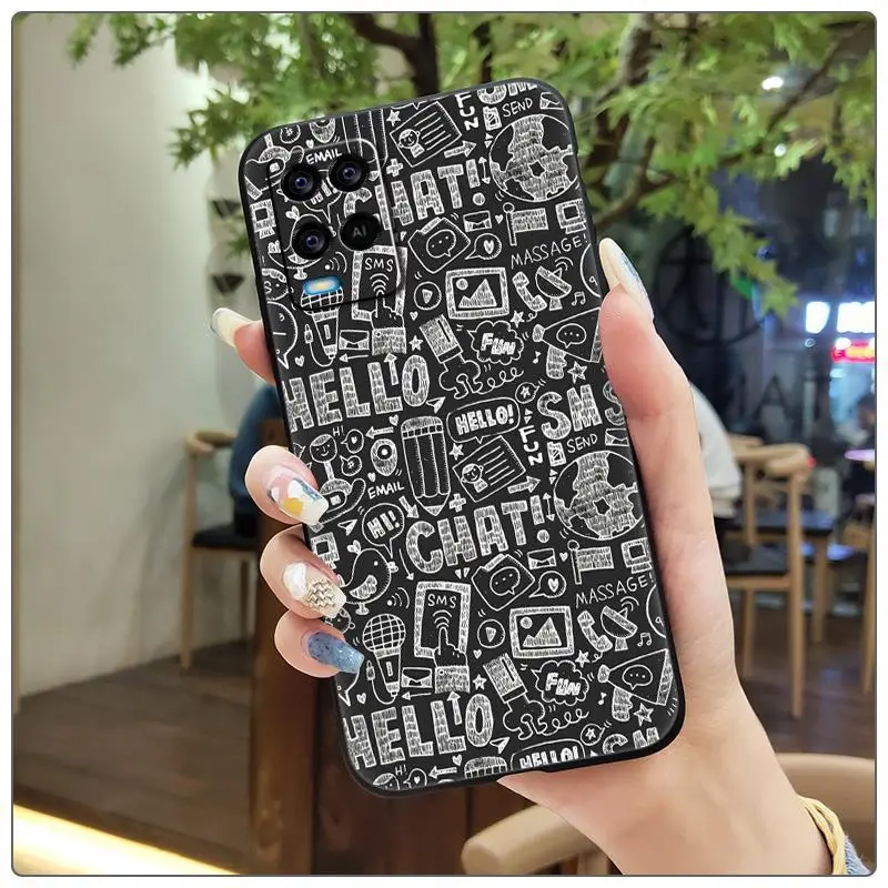 Trendy Multi Color Silicone Mobile Phone Case for Oppo A54 4G
