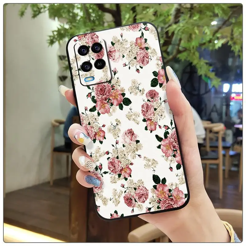 Trendy Multi Color Silicone Mobile Phone Case for Oppo A54 4G