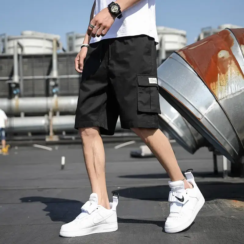 Men Camo Cotton Casual Shorts Middle Length Beach Wear - Image 13