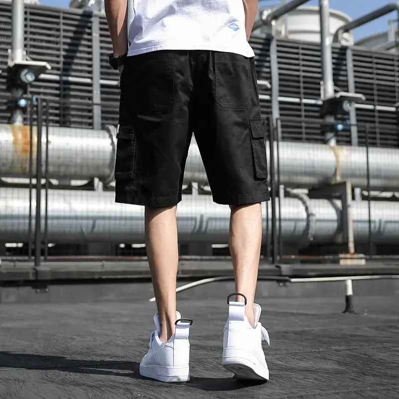 Men Camo Cotton Casual Shorts Middle Length Beach Wear - Image 14