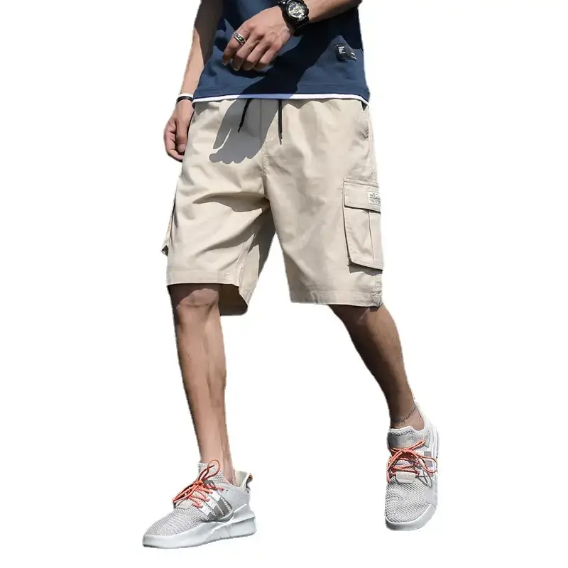 Men Camo Cotton Casual Shorts Middle Length Beach Wear - Image 16