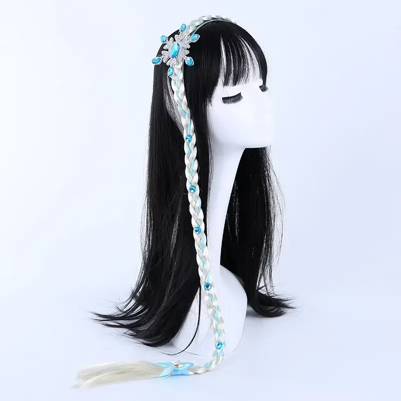 Ice and Snow Princess Wig Braid Hairband for Girls - Image 14
