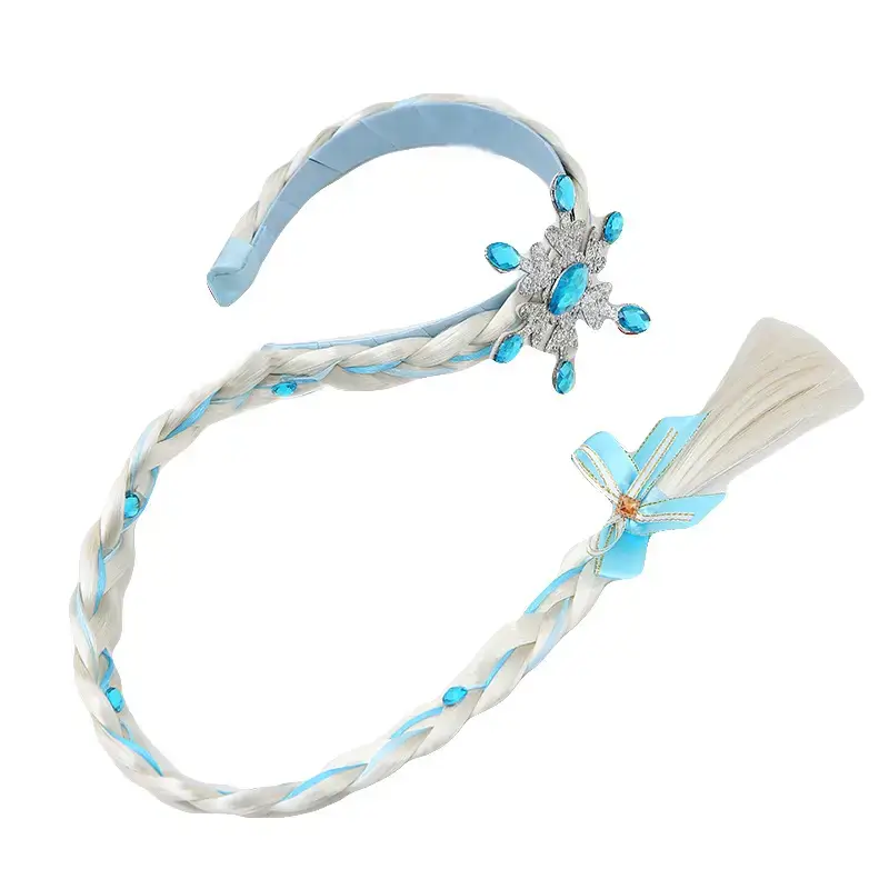 Ice and Snow Princess Wig Braid Hairband for Girls - Image 15
