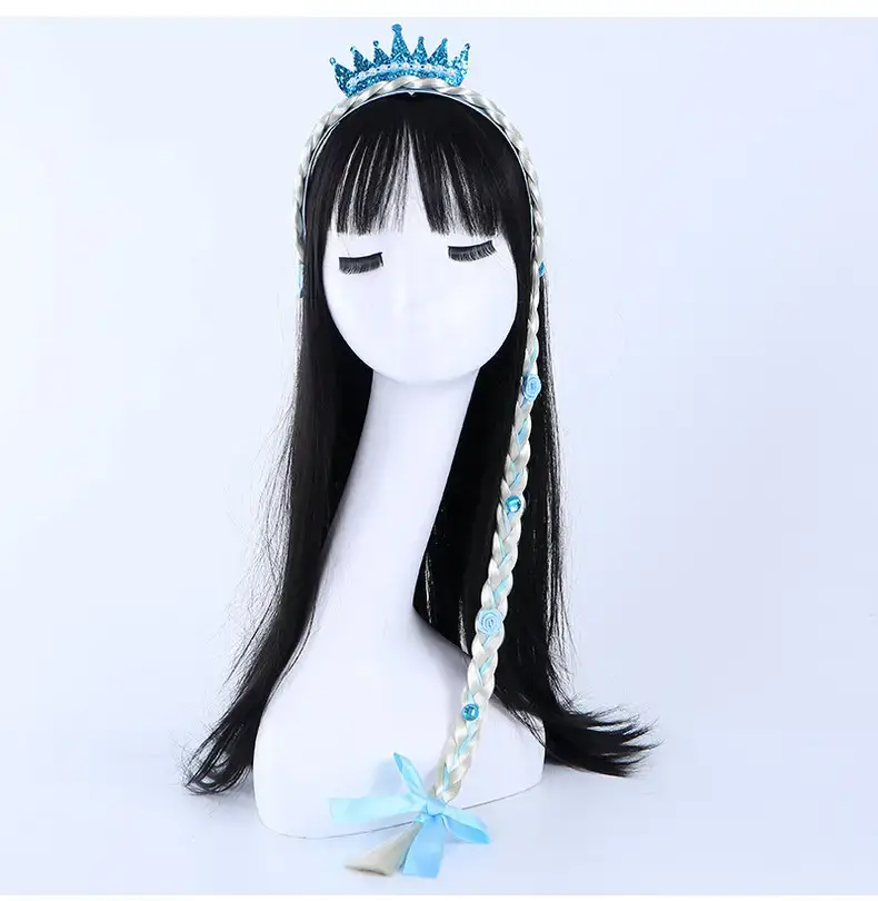 Ice and Snow Princess Wig Braid Hairband for Girls — feature 10
