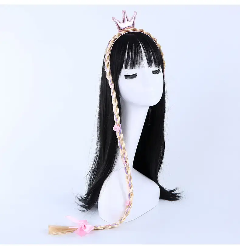Ice and Snow Princess Wig Braid Hairband for Girls — feature 11