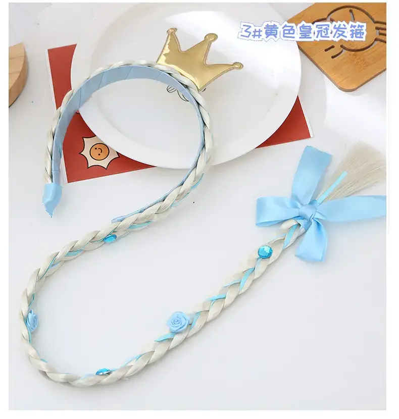 Ice and Snow Princess Wig Braid Hairband for Girls — feature 15