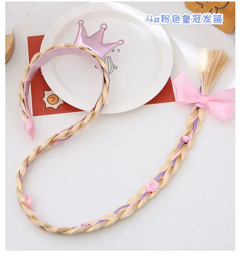 Ice and Snow Princess Wig Braid Hairband for Girls — feature 16