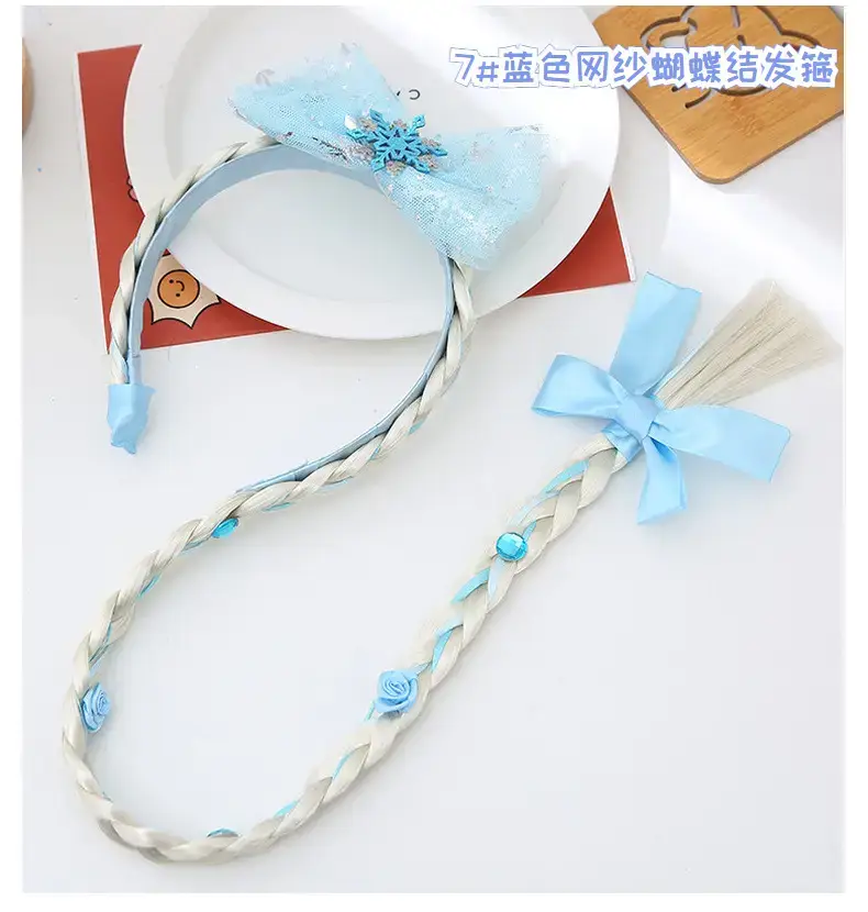 Ice and Snow Princess Wig Braid Hairband for Girls — feature 19