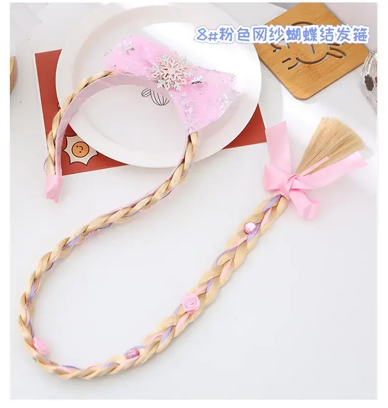 Ice and Snow Princess Wig Braid Hairband for Girls — feature 20