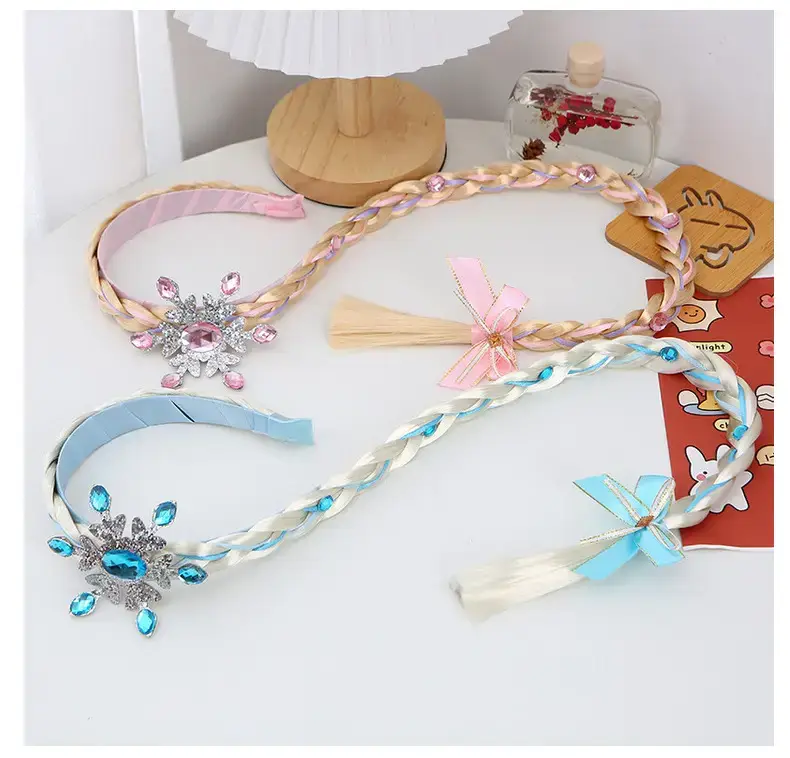 Ice and Snow Princess Wig Braid Hairband for Girls — feature 22