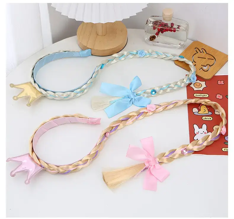 Ice and Snow Princess Wig Braid Hairband for Girls — feature 23