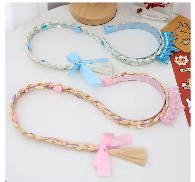 Ice and Snow Princess Wig Braid Hairband for Girls — feature 24