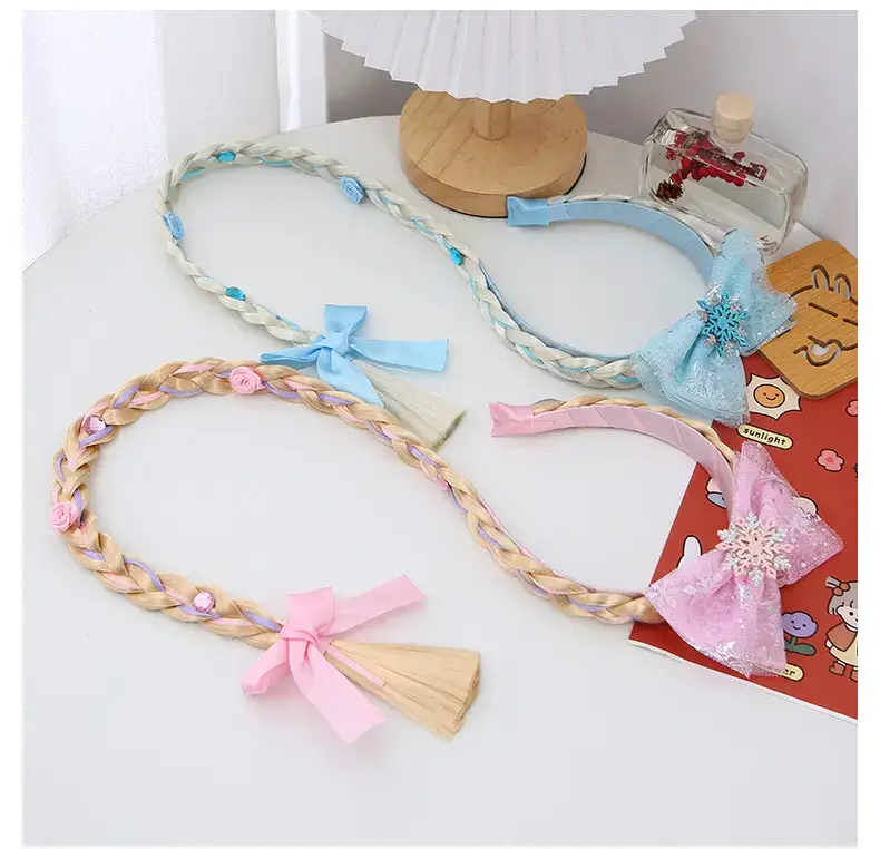 Ice and Snow Princess Wig Braid Hairband for Girls — feature 25