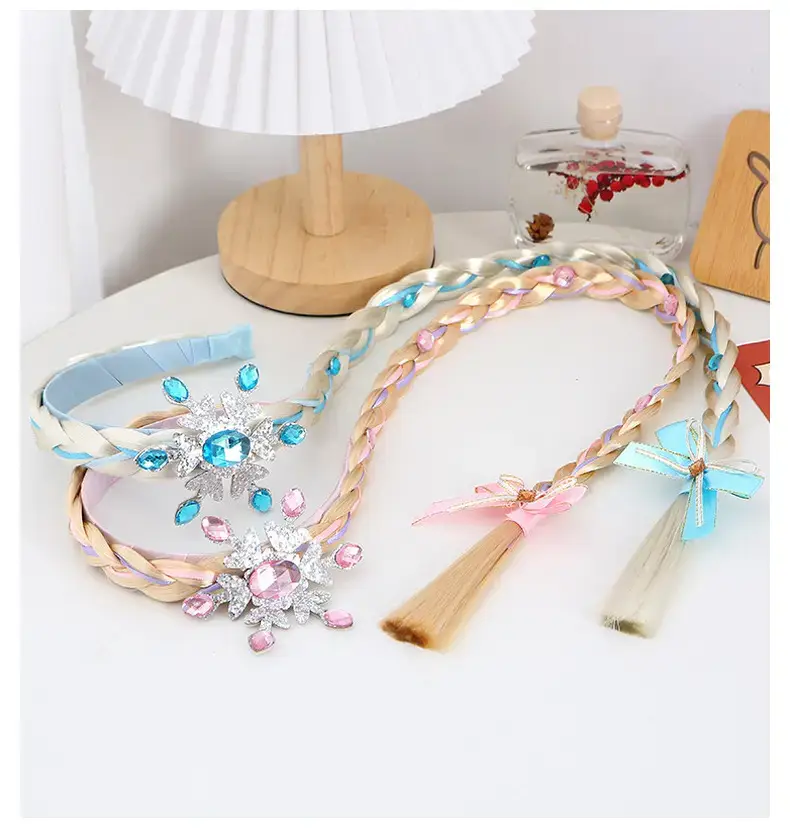 Ice and Snow Princess Wig Braid Hairband for Girls — feature 27