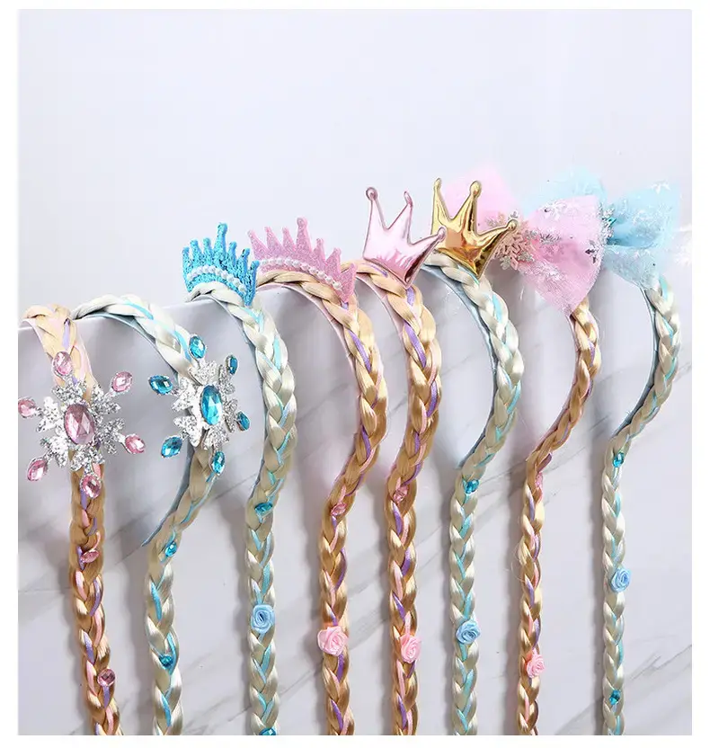 Ice and Snow Princess Wig Braid Hairband for Girls — feature 29
