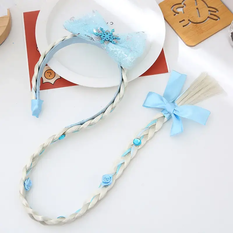 7# blue gauze headband