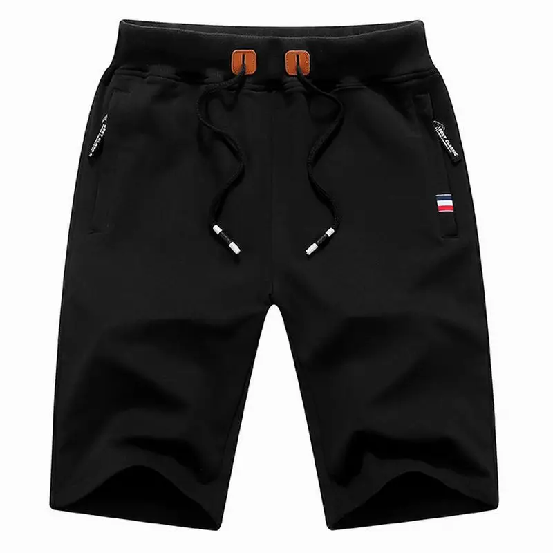 Men's Olive Green Drawstring Shorts with Zip Pockets - Image 17